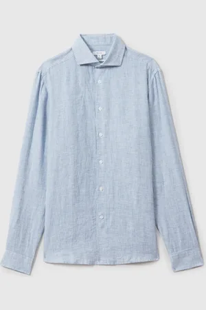Reiss Ruban Linen Button Through Shirtmedium