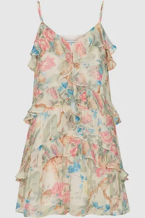 Reiss Ida Floral Print Chiffon Mini Dress42