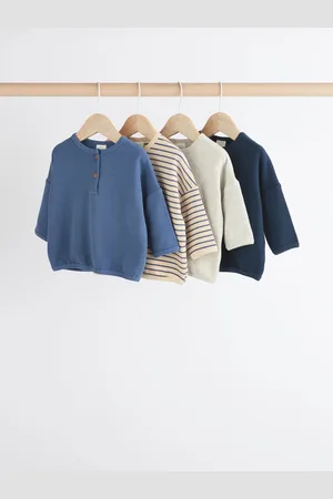 Next Baby Long Sleeve 100% Cotton T-Shirts 3 Pack3 - 6 måneder (62 - 68cm)