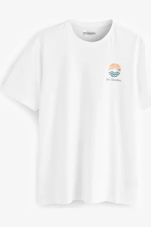 Columbia 100% Organic Cotton Kettle River Outdoor White T-Shirtxlarge