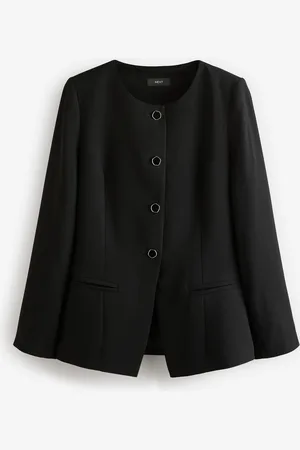 Next Button Through Collarless Blazer38