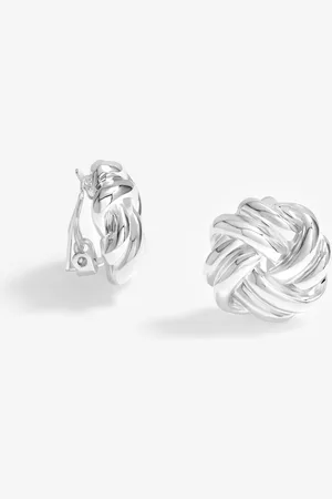 Jon Richard Polished Knot Clip Earringsen