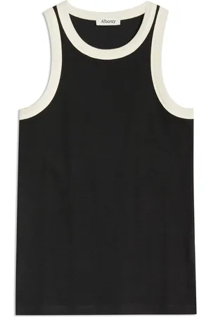 Albaray Høj hals Contrast Trim Sort Vest36