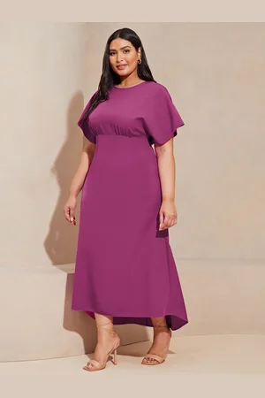 Lipsy London Flutter Sleeve Underbust Midi Kjole