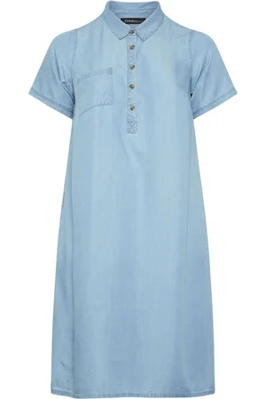 Evans Blue Lyocell Short Dress50