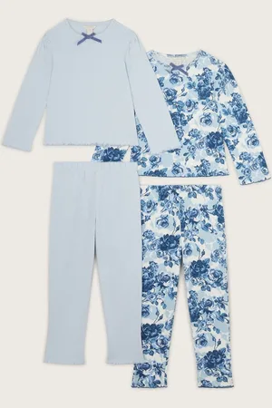 Monsoon Pointelle 100% Cotton Pyjamas Set 2 Pack9 - 10 år (134 - 140cm)