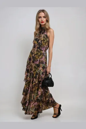 Religion Taylor Maxi Dress With Full Frill Skirt44