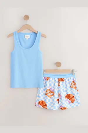 Next Bomuld Rib Vest Kort Sæt Pyjamas34