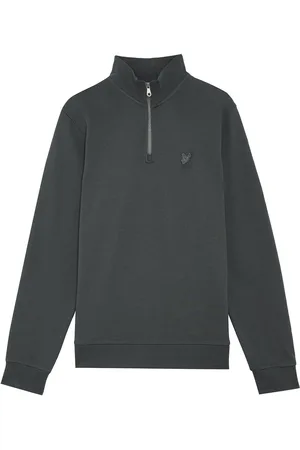 Lyle & Scott Tonal Eagle Quarter Zip 100% Cotton SweatshirtXXL