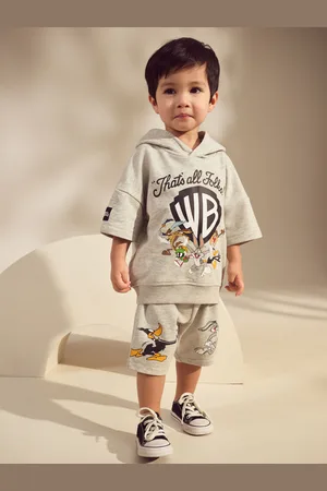 Next Looney Tunes Short Sleeve Hoodie & Shorts Set (3mths-8yrs)8086cm