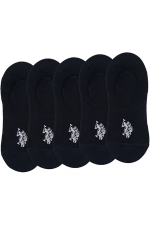 U.S. Polo Assn. U. S. Polo Assn. Invisible Trainer 100% Cotton Socks 5 PackUK 12.5 - 3.5