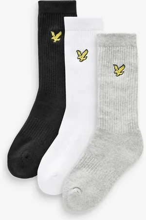 Lyle & Scott Boys Scout Cotton Sports Socks 3 Pack6 - 9 år (116 - 134cm)