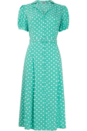Joe Browns Polka Dot Button Through Collared Midi Dress42