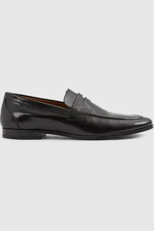 Reiss Bray Patent Leather Saddle Loafers