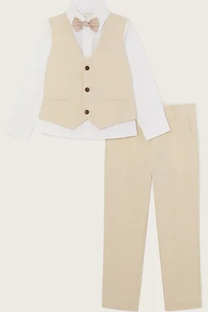 Monsoon Smart Suit in Linen Blend 4 Piece104110cm