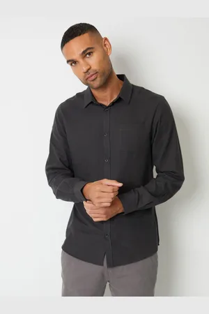 Threadbare Børstet Langærmet Flannel 100% Bomuld SkjorterM