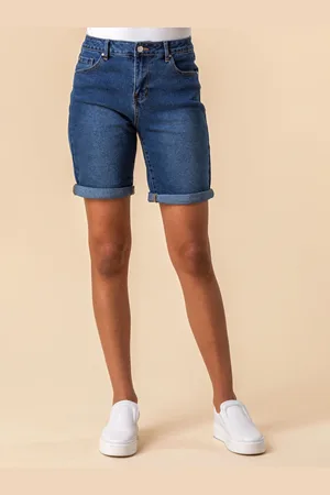 Roman Turned Hem Denim Shorts42