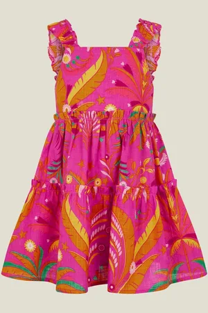 Accessorize Girls Ornamental Leaf Print Dress110116cm