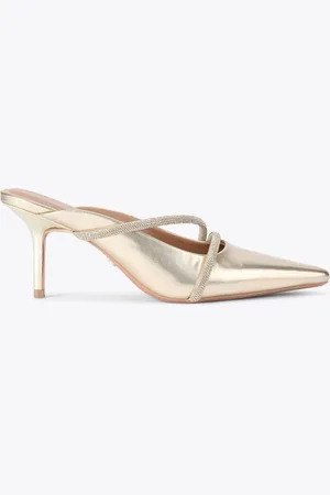 Carvela Gold Paparazzi Mule Court Shoeseu38