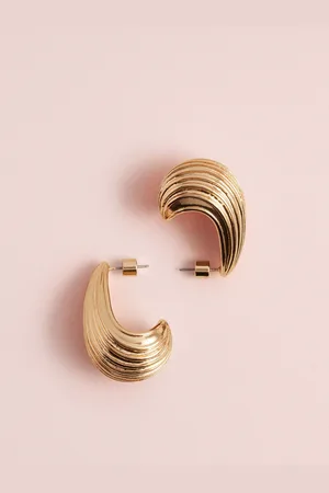 Next Tabitha Simmons x Copper Ridged Hoops EarringsEn
