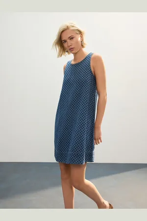 Next 100% Cotton Denim Racer Mini Dress40