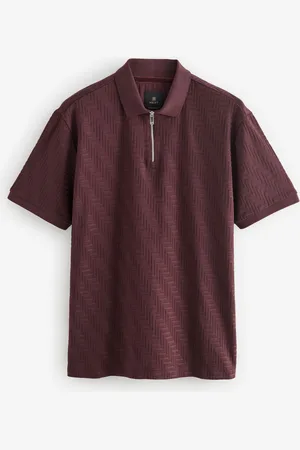 Next Smart Quarter Zip 100% Bomuld Polo-skjorterL
