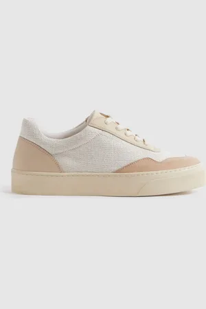 Reiss Asha Canvas læder Chunky Trainers