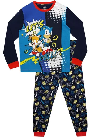 Character Sonic The Hedgehog 100% Cotton Pyjamas8 - 9 år (128 - 134cm)