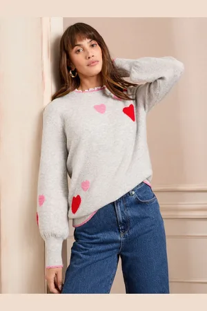 Love & Roses Scallop Woven Collar Jumper50