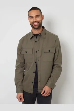 Threadbare Twill Button Up 100% Bomuld ShacketSmall