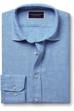 Charles Tyrwhitt Slim Fit Plain Pure 100% Hør SkjorterSmall
