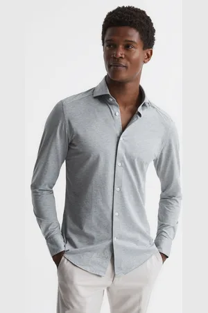 Reiss Nate Cutaway Krave Jersey Slim Fit SkjorterXS