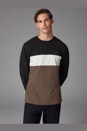 Next Long Sleeve Block 100% Cotton T-Shirt2XL høj