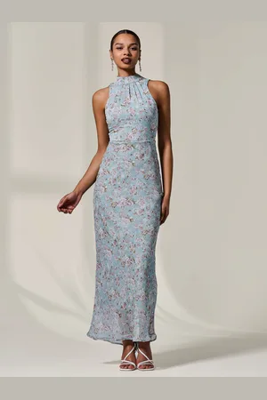 Jolie Moi Chiffon Halter Neck Maxi Dress38