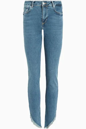 AllSaints Allsaints Dax asymmetrisk hem-jeansL