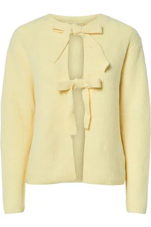 Pieces® Tie Front Knitted CardiganL 12
