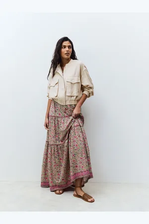 Next 100% Bomuld Tiered Maxi Nederdele36