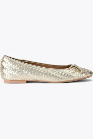 Carvela Gold Lucca Ballerina Shoeseu42