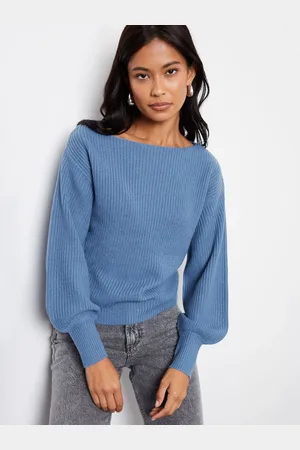 Threadbare Slash Neck Chunky Knit Trøje40