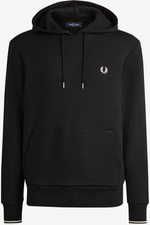 Fred Perry 100% Cotton Tipped Overhead HoodieS