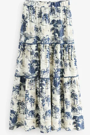 Next 100% Bomuld Tiered Maxi Nederdele44kort