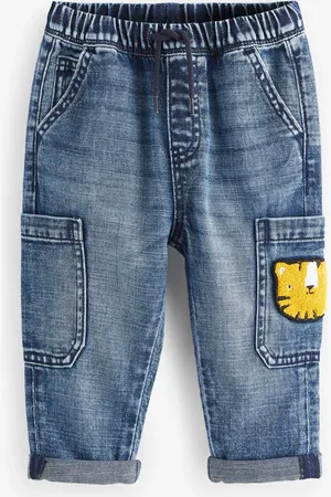 Next 100% Cotton Cargo Jeans (3mths-7yrs)9 - 12 måneder (74 - 80cm)