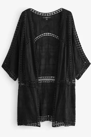 Next Hæklet Longline Kimono Cover-UpM