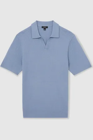 Reiss Tyne Open Collar Knit Polo-skjorterxsmall