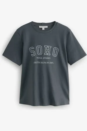 Next 100% Cotton Heavyweight Short Sleeve Graphic Crew Neck T-Shirt36