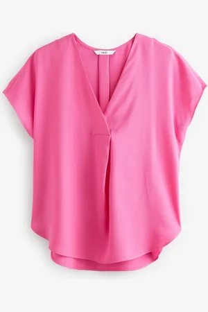 Next Relaxed Fit Short Sleeve Overhead V-Neck Blouse40