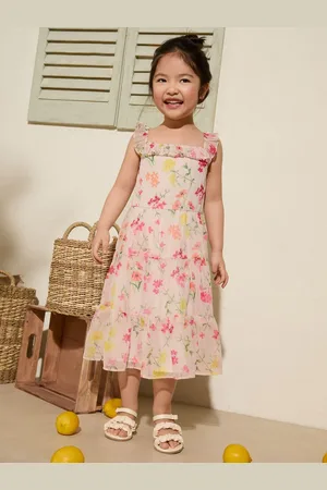 Friends Like These Square Neck Floral Tiered Dress (3-12yrs)140146cm