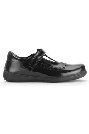 Start Rite Start-Rite Hope Black Leather T Bar School Shoes