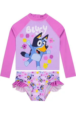 Character Long Sleeve Swimsuit With Frills104110cm