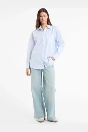 Guess Oversized Langærmet 100% Bomuld SkjorterM
